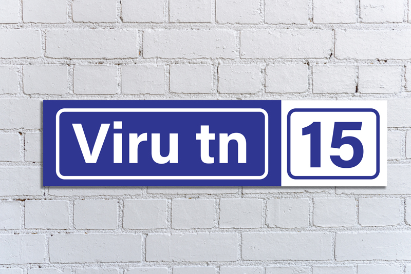 street signs house signage